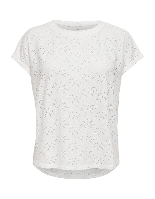 CAMISETA SIN MANGAS FLORES CALADAS 15231005 ONLSMILLA LIFE S/S TOP JRS NOOS