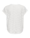 CAMISETA SIN MANGAS FLORES CALADAS 15231005 ONLSMILLA LIFE S/S TOP JRS NOOS