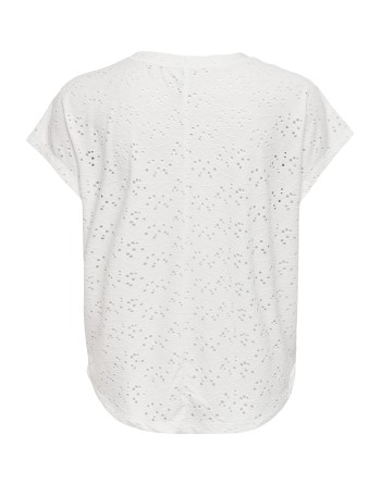 CAMISETA SIN MANGAS FLORES CALADAS 15231005 ONLSMILLA LIFE S/S TOP JRS NOOS