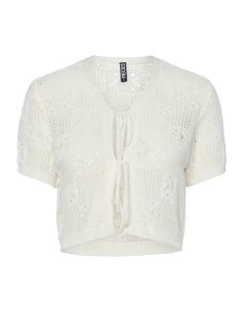 CARDIGAN PUNTO MANGA CORTA 17157508 PCTAMA SS CROPPED TIE KNIT CARDIGAN