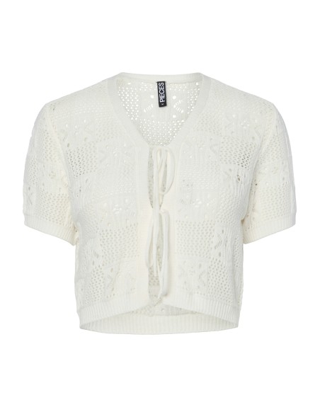 CARDIGAN PUNTO MANGA CORTA 17157508 PCTAMA SS CROPPED TIE KNIT CARDIGAN