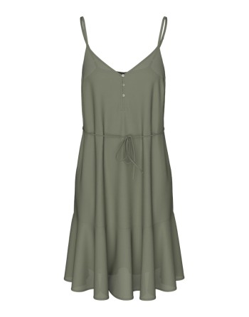 VESTIDO CORTO CINTURON 17111424 PCNYA SLIP BUTTON DRESS BF BC