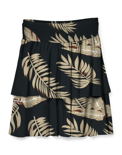 FALDA VOLANTES NIDO DE ABEJA FLORES 10328774 VMEASY JOY HW SKATER SKIRT WVN GA