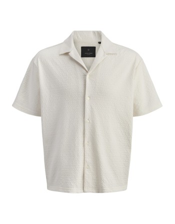 CAMISA M/C PUNTO DETALLE BORDADO 12286175 JPRBLALEO JACQUARD RESORT S/S SHIRT