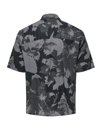 CAMISA M/C RELAXED ESTAMPADA 22032123 ONSCAIDEN LIFE SSRLX AOP LINEN BLEND SHI