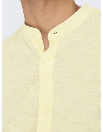CAMISA M/L CUELLO MAO 22019173 ONSCAIDEN LIFE LS SOLID LINEN MAO NOOS
