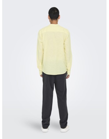 CAMISA M/L CUELLO MAO 22019173 ONSCAIDEN LIFE LS SOLID LINEN MAO NOOS