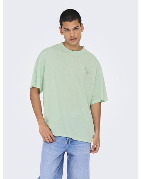 CAMISETA M/C SUR LA PLAGE 22033666 ONSLEON OVZ SS TEE ART