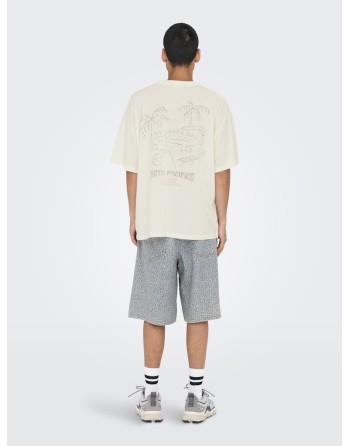 CAMISETA M/C SUR LA PLAGE 22033666 ONSLEON OVZ SS TEE ART