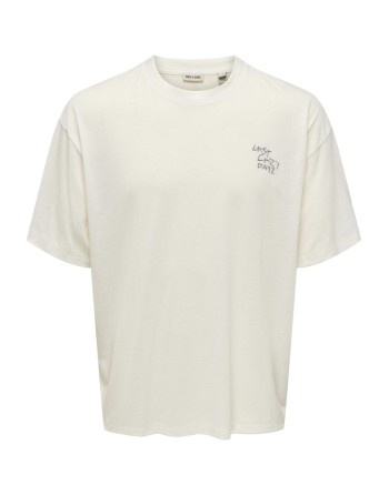CAMISETA M/C SUR LA PLAGE 22033666 ONSLEON OVZ SS TEE ART