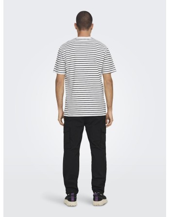CAMISETA M/C RAYAS 22024741 ONSHENRY REG STRIPE SS TEE NOOS