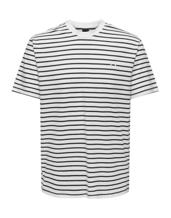 CAMISETA M/C RAYAS 22024741 ONSHENRY REG STRIPE SS TEE NOOS
