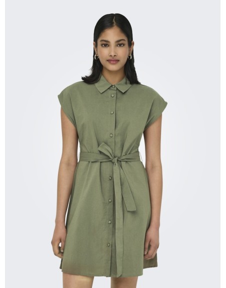 VESTIDO CAMISERO 15348203 ONLLOU LIFE S/S SHIRT DRESS NOOS PTM