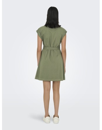 VESTIDO CAMISERO 15348203 ONLLOU LIFE S/S SHIRT DRESS NOOS PTM