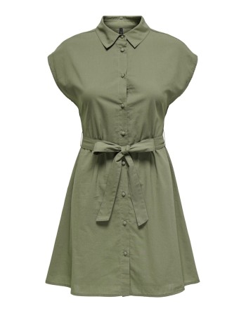 VESTIDO CAMISERO 15348203 ONLLOU LIFE S/S SHIRT DRESS NOOS PTM