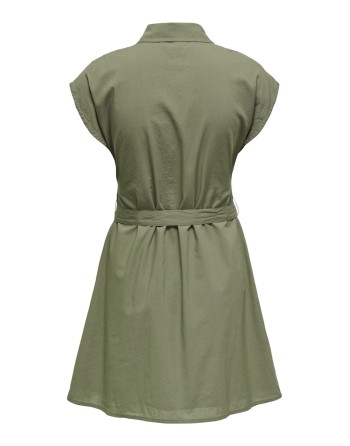 VESTIDO CAMISERO 15348203 ONLLOU LIFE S/S SHIRT DRESS NOOS PTM
