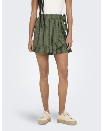 FALDA PANTALON C/FLORES BORDADAS 15354451 ONLLIANA FRILL SKORT PTM SP