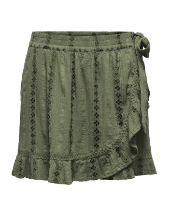 FALDA PANTALON C/FLORES BORDADAS 15354451 ONLLIANA FRILL SKORT PTM SP