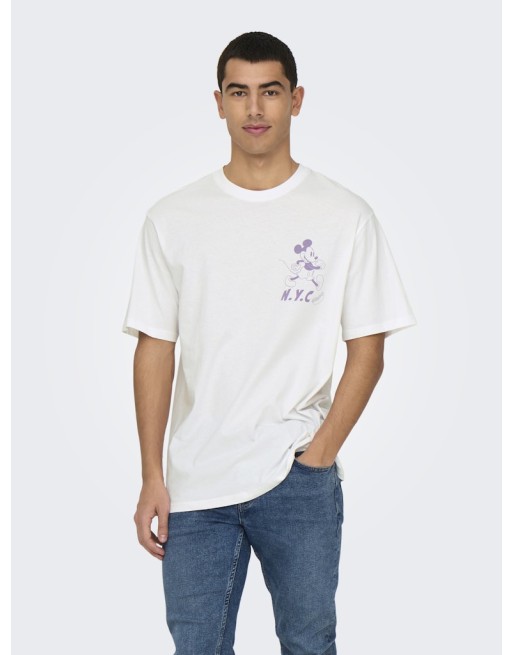 CAMISETA M/C MICKY 22034750 ONSMICKEY MOUSE RLX SS LIC TEE