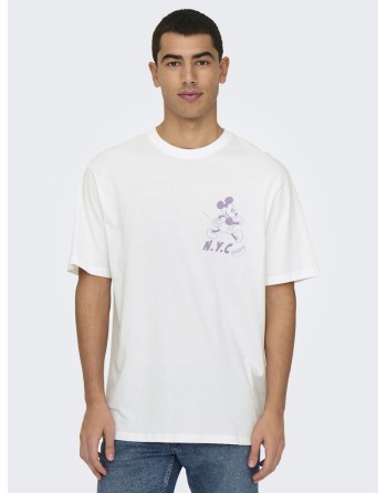 CAMISETA M/C MICKY 22034750 ONSMICKEY MOUSE RLX SS LIC TEE