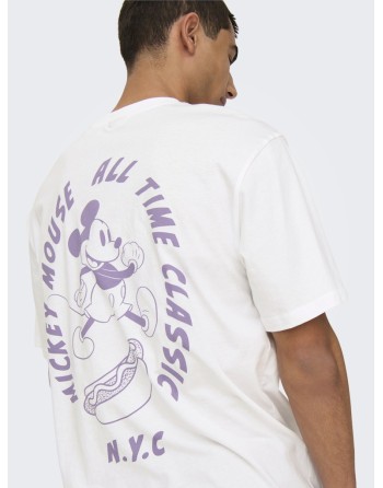 CAMISETA M/C MICKY 22034750 ONSMICKEY MOUSE RLX SS LIC TEE
