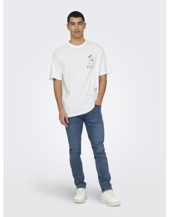 CAMISETA M/C MICKY 22034750 ONSMICKEY MOUSE RLX SS LIC TEE