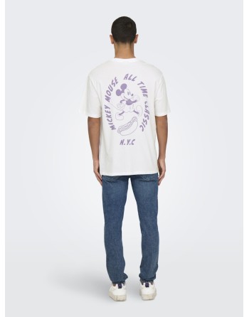 CAMISETA M/C MICKY 22034750 ONSMICKEY MOUSE RLX SS LIC TEE