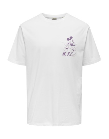 CAMISETA M/C MICKY 22034750 ONSMICKEY MOUSE RLX SS LIC TEE
