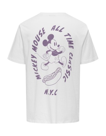 CAMISETA M/C MICKY 22034750 ONSMICKEY MOUSE RLX SS LIC TEE