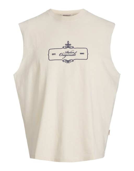 CAMISETA SIN MANGAS ATELIER ORIGINALS 90' 12277589 JORBELLAGIO ORNAMENTS TEE SL CREW NECK