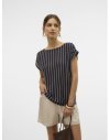 CAMISETA M/C PUNTO RAYAS 10327107 VMLANA SS BOAT NECK TOP JRS GA