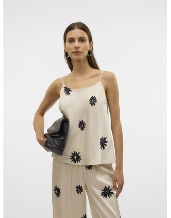 BLUSA TIRANTE FINO FLORES 10328718 VMROE SL STRAP TOP VMA