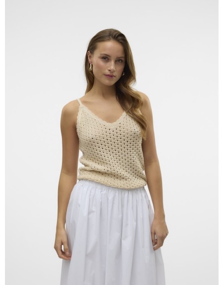 TOP TIRANTES REGINA PUNTO CALADO 10328178 VMREGINA SL V-NECK TOP