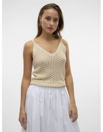 TOP TIRANTES REGINA PUNTO CALADO 10328178 VMREGINA SL V-NECK TOP