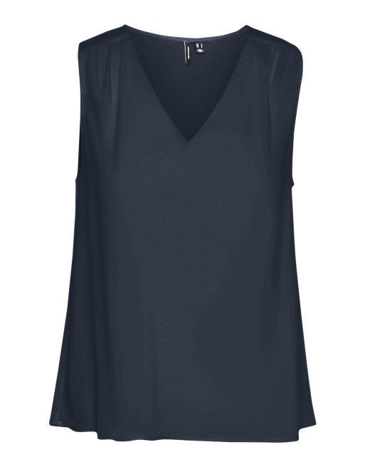 BLUSA SIN MANGAS CUELLO PICO 10301759 VMEASY JOY S/L V-NECK TOP WVN GA