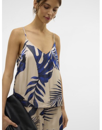 TOP RASO TIRANTE FINO HOJAS 10327428 VMVINA SINGLET TOP WVN GA