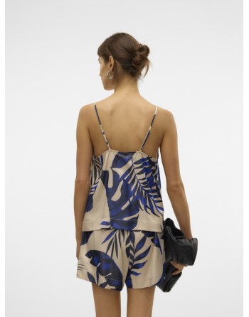 TOP RASO TIRANTE FINO HOJAS 10327428 VMVINA SINGLET TOP WVN GA