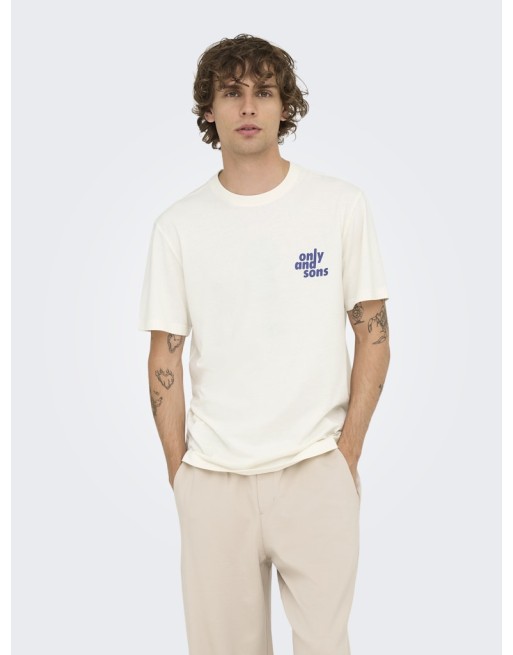 CAMISETA M/C LOGO ONLY AND SONS 22034567 ONSMAXIM REG SS TEE