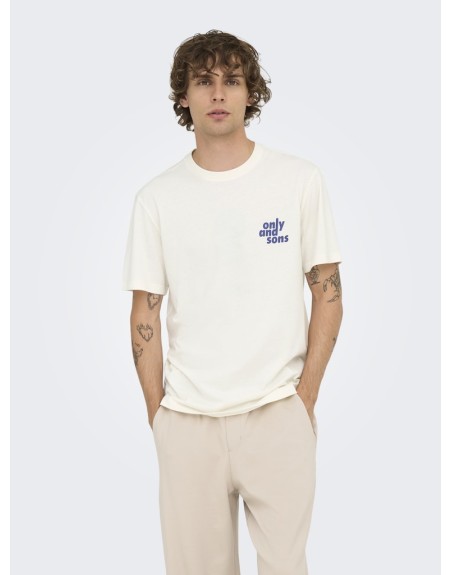 CAMISETA M/C LOGO ONLY AND SONS 22034567 ONSMAXIM REG SS TEE