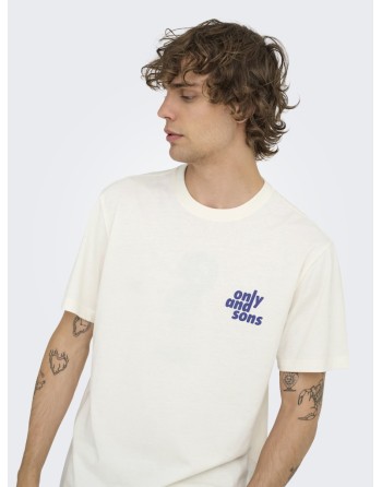 CAMISETA M/C LOGO ONLY AND SONS 22034567 ONSMAXIM REG SS TEE