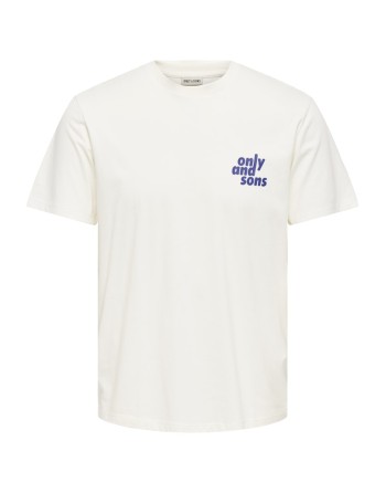 CAMISETA M/C LOGO ONLY AND SONS 22034567 ONSMAXIM REG SS TEE