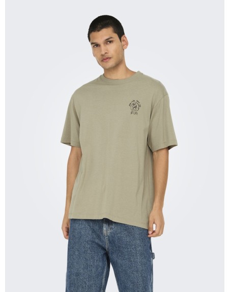 CAMISETA M/C LAST LAZY DAYZ 22033668 ONSBLAKE RLX SS TEE ART