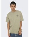 CAMISETA M/C LAST LAZY DAYZ 22033668 ONSBLAKE RLX SS TEE ART