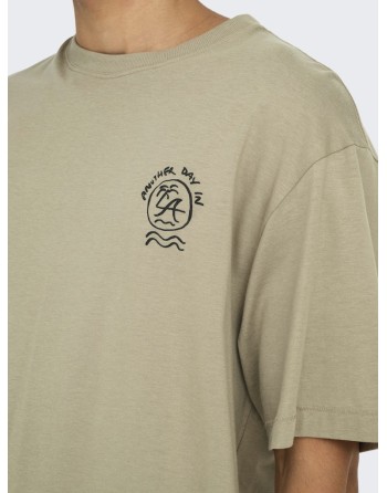 CAMISETA M/C LAST LAZY DAYZ 22033668 ONSBLAKE RLX SS TEE ART