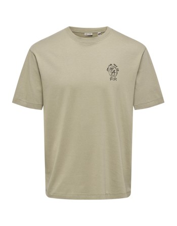 CAMISETA M/C LAST LAZY DAYZ 22033668 ONSBLAKE RLX SS TEE ART