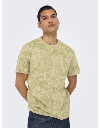 CAMISETA M/C ESTAMPADA 22034323 ONSPERRY FLOWER LIFE AOP REG SS TEE