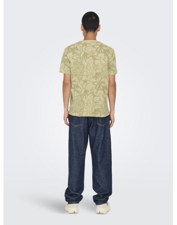 CAMISETA M/C ESTAMPADA 22034323 ONSPERRY FLOWER LIFE AOP REG SS TEE