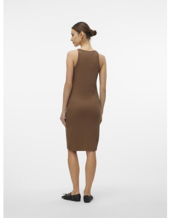 VESTIDO CEÑIDO SIN MANGAS ALGODÓN 10306898 VMCHLOE SL ABK DRESS GA JRS NOOS