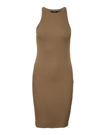 VESTIDO CEÑIDO SIN MANGAS ALGODÓN 10306898 VMCHLOE SL ABK DRESS GA JRS NOOS