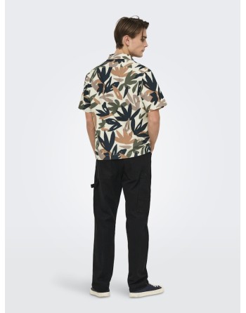 CAMISA M/C REGULAR ESTAMPADA 22033625 ONSSAVELI SS AOP SHIRT 0309